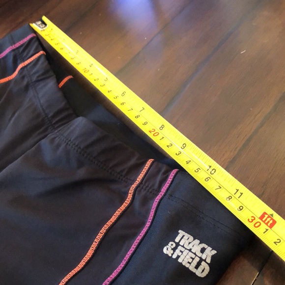 Track & Field Classic High waist, Color block stitched on black stretch joggers - Picture 5 of 7